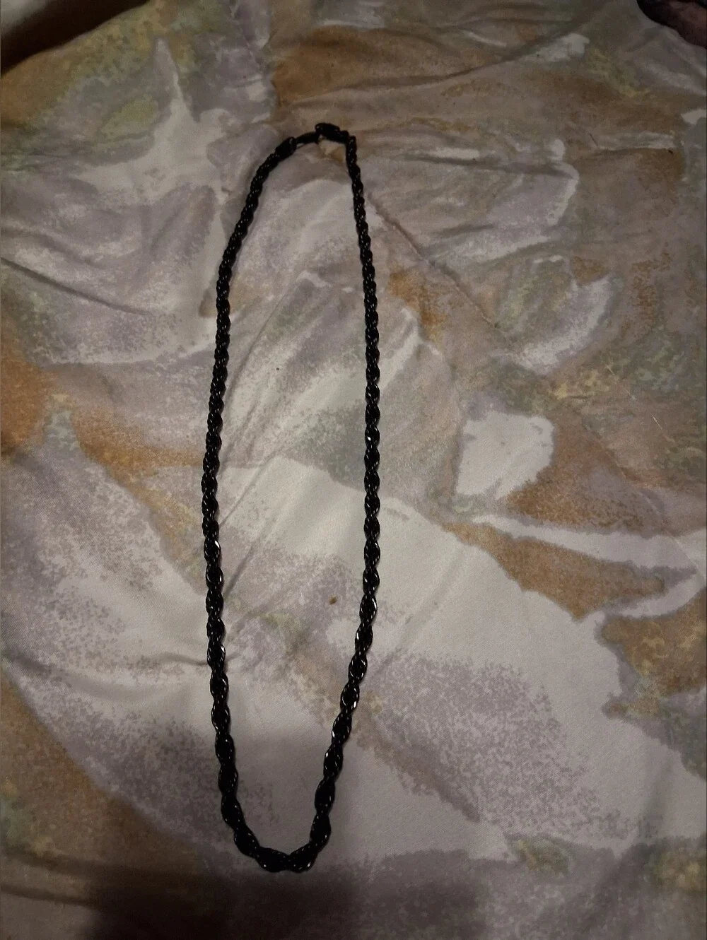 Sleek Black Twisted Rope Hair Necklace - Women Accessories